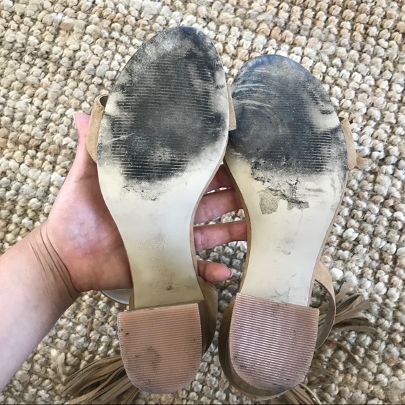 SALE❗️Nude Tassel Block Heels - Picture 6 of 7